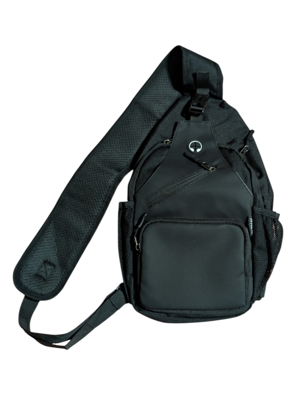 Black Men's Crossbody Sling Bag